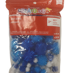 Blue Pom-Poms