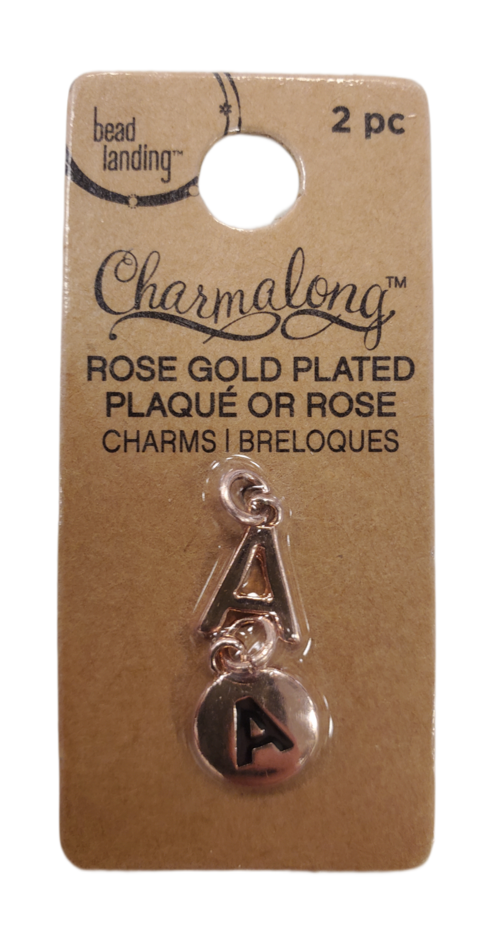 Charm a Long Rose Gold Plated Charms