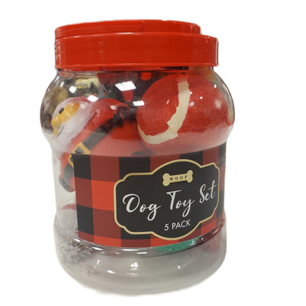 Woof Dog Toy Set 5 Pack