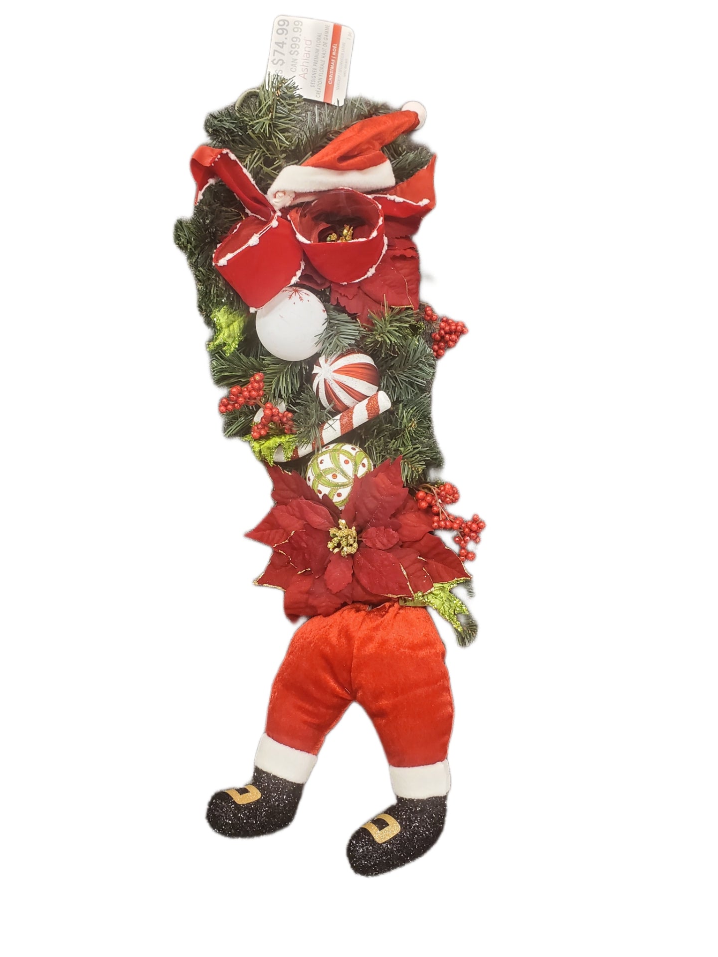 Ashland Tear Drop Decor Santa Legs