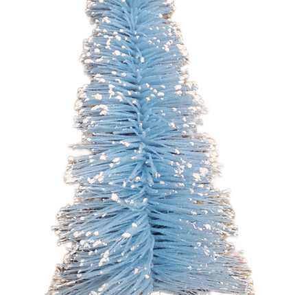 18" Flocked Bottle Brush Christmas Tree Blue - Ashland