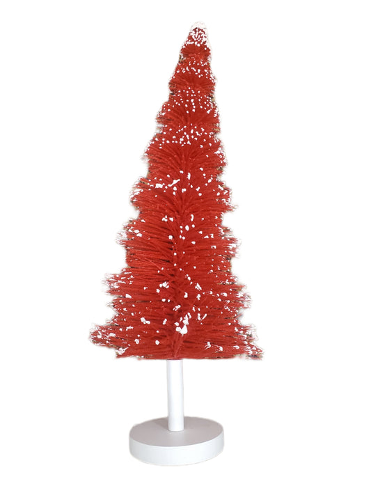 ASHLAND CHRISTMAS BOTTLE BRUSH TREE FLOCKED 18in