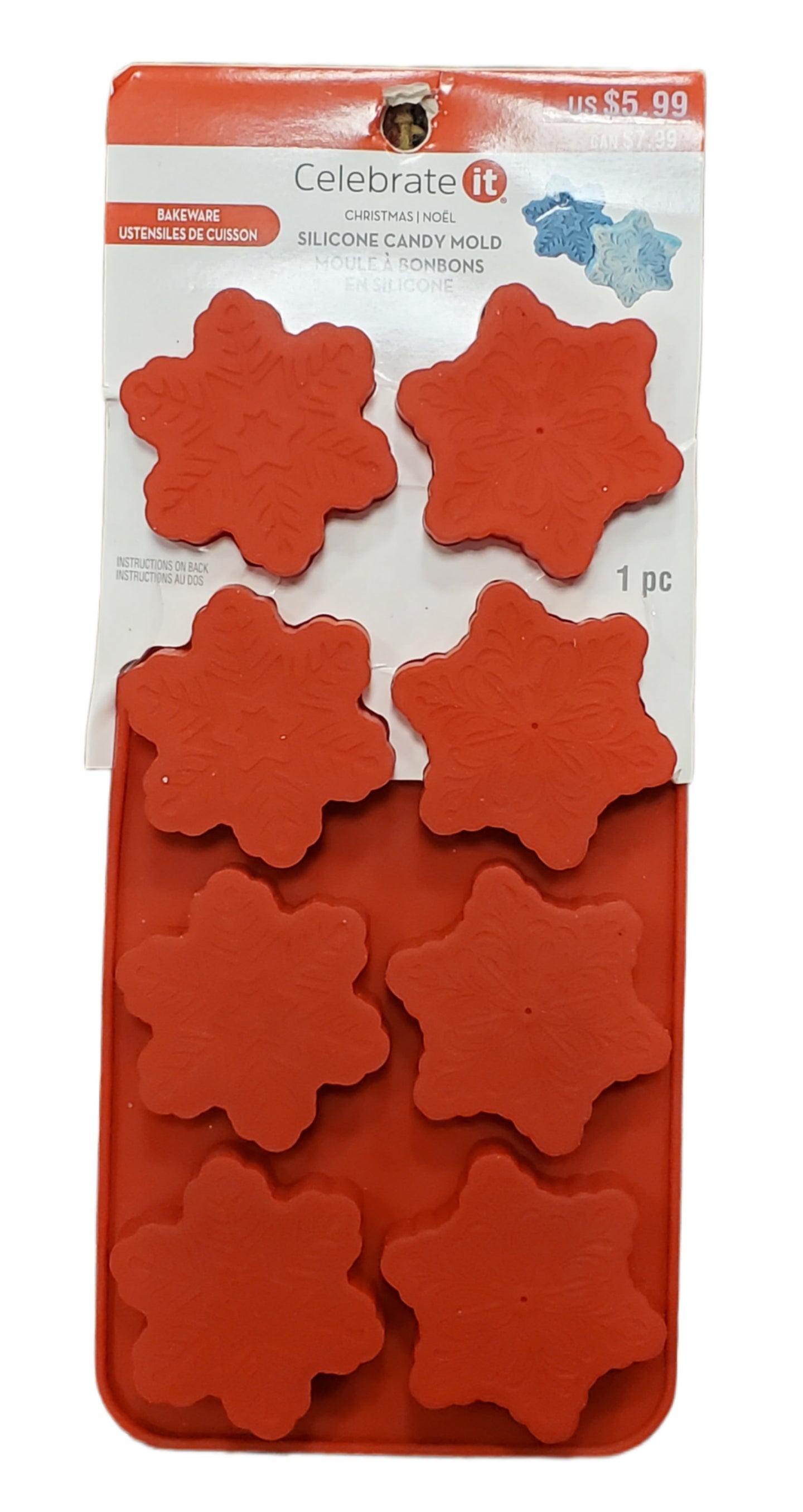 Celebrate It Candy Molds Small Red Oven Safe Wide Variety