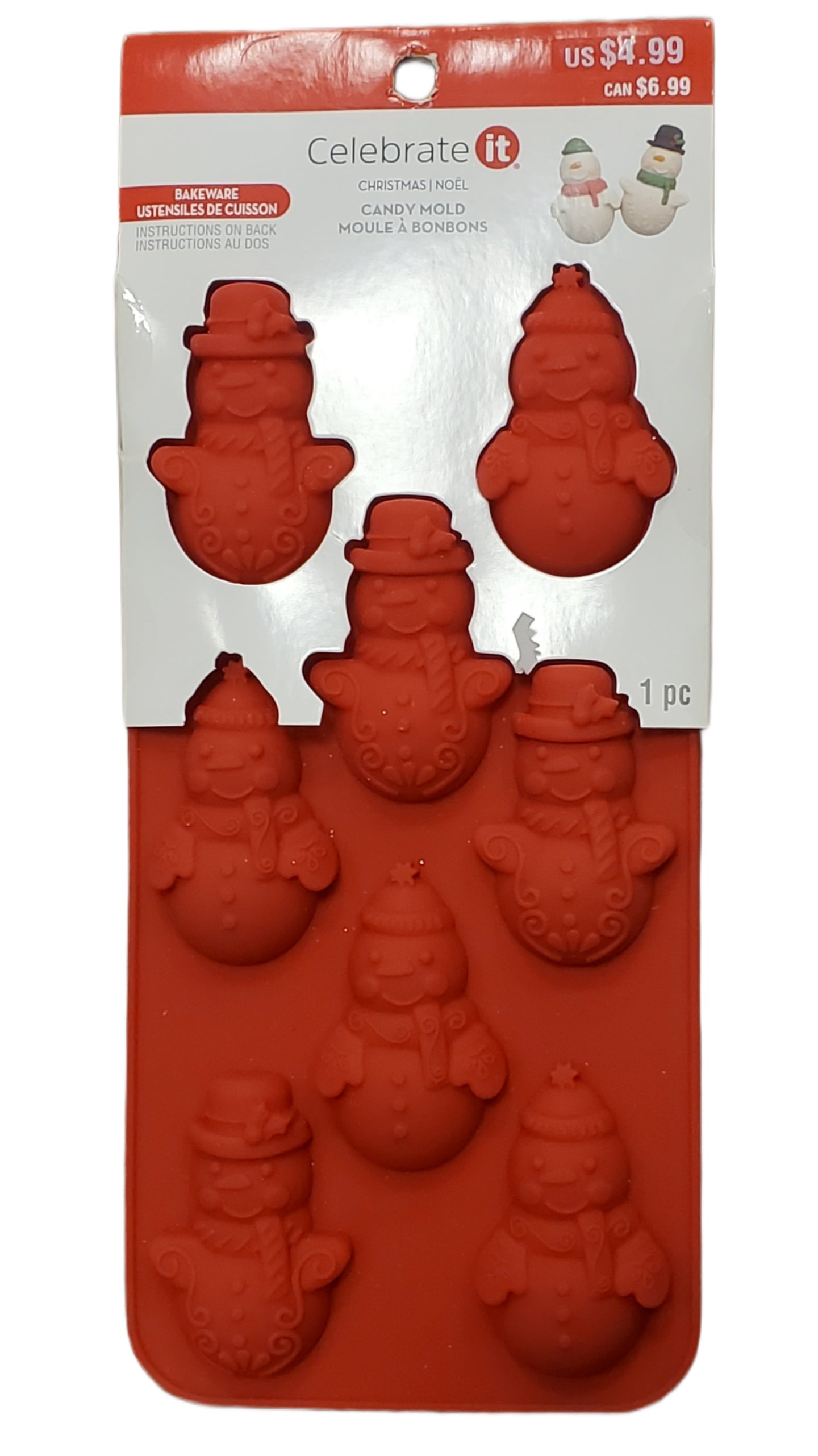 Celebrate It Candy Molds Small Red Oven Safe Wide Variety