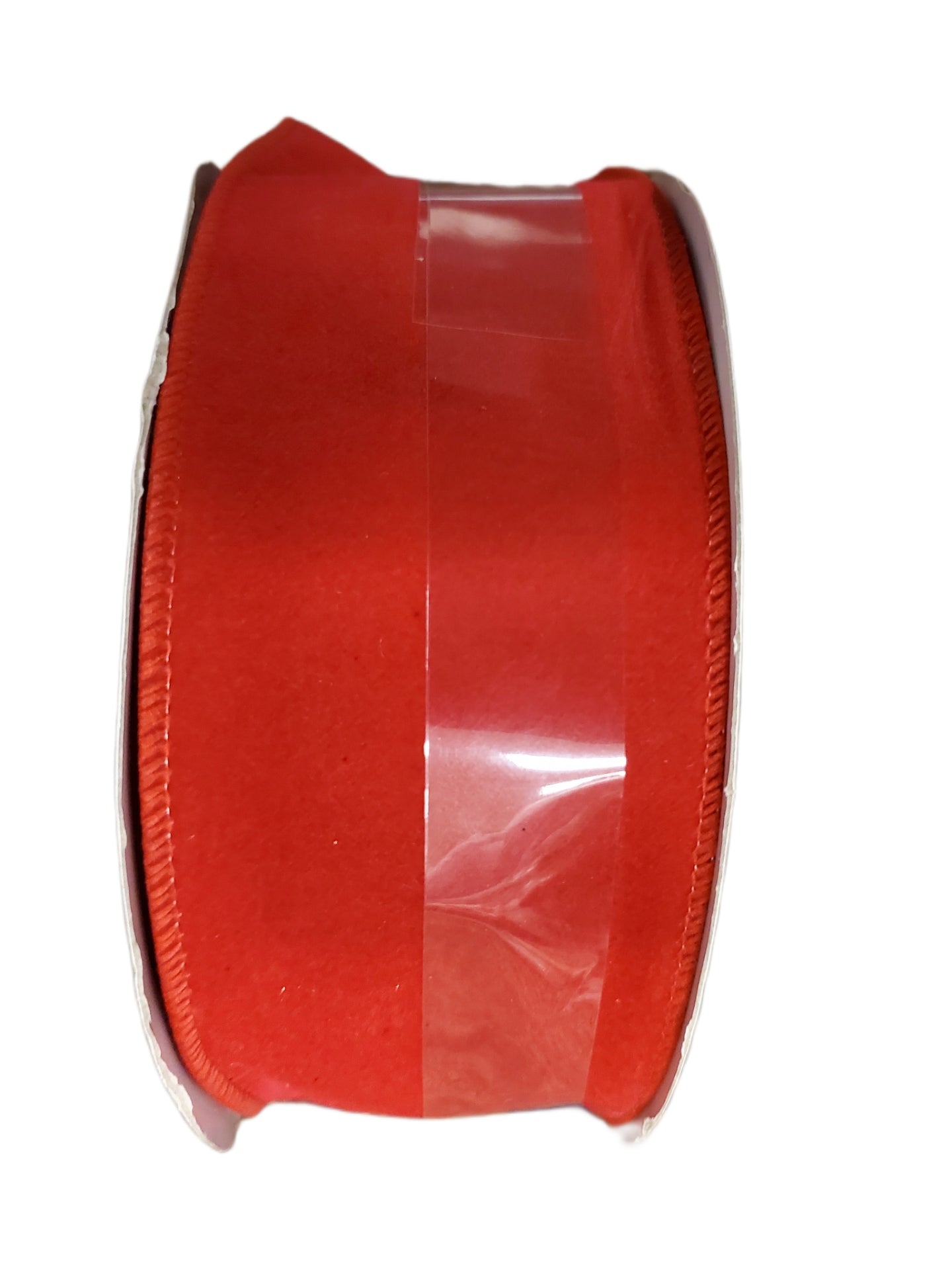 Red Velvet Wired Ribbon - 2.5 in x 90 ft Roll