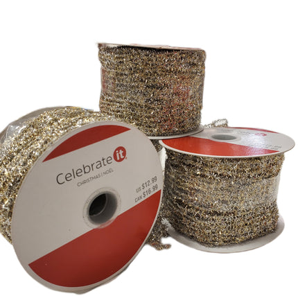Celebrate It Christmas Wired Craft Ribbon