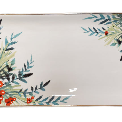 Celebrate It Christmas Dolomite Party Platter 14x8