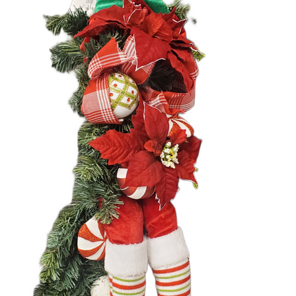 Believe Elf Wreath - Red & Green Indoor Decor 22"