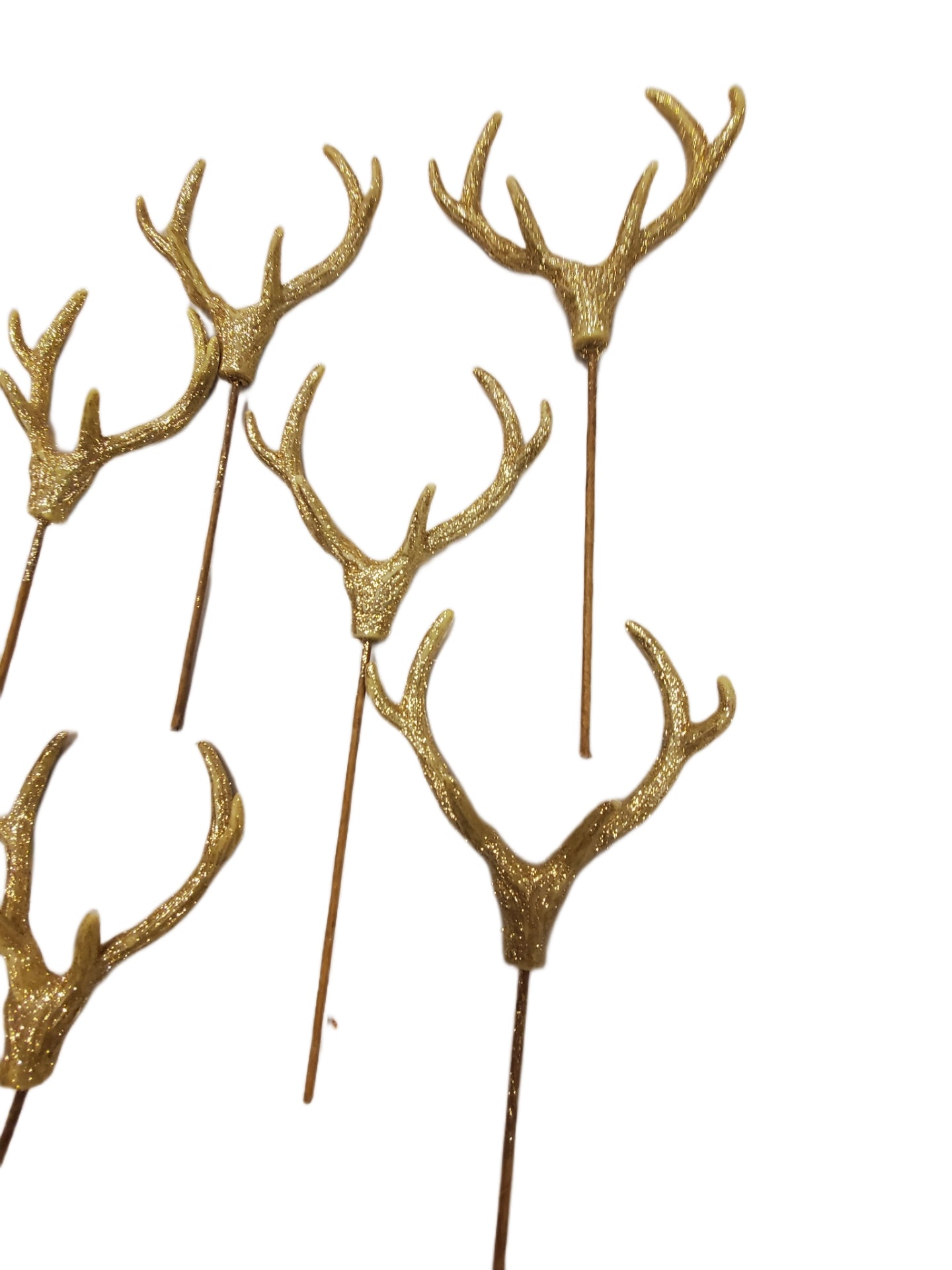 1-ASHLAND CHRISTMAS GOLDEN ANTLERS PICK INDOOR USE