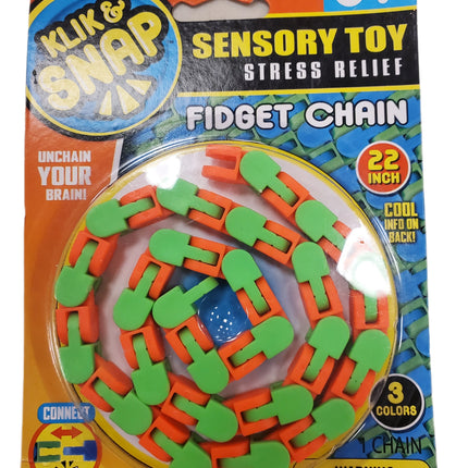 KLIK & SNAP FIDGET CHAIN 22 IN