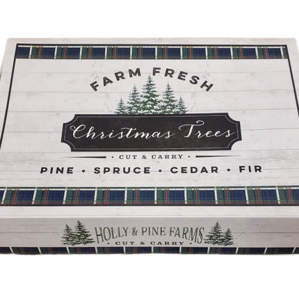 Ashland Holly & Pine Christmas Decorative Box 17x11.5x5"