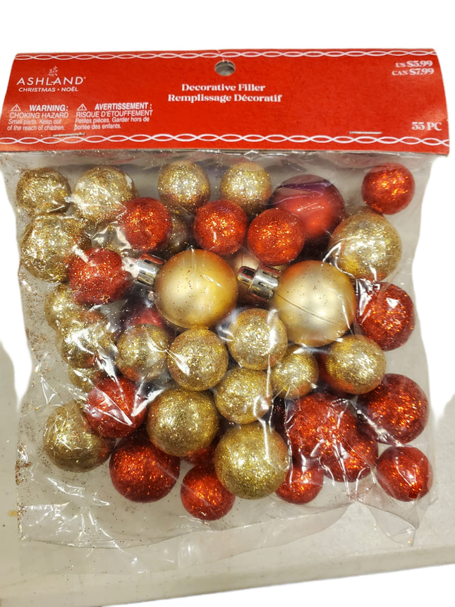 Christmas Gold & Red Decorative Filler by Ashland