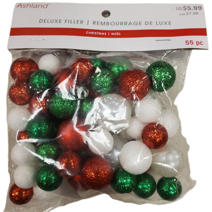 Ashland Christmas Decorative Filler - Red, Green, White