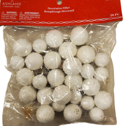 White Snow Decorative Filler for Christmas Crafts