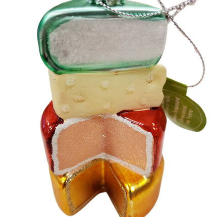 Ashland Shimmering Slices Glass Christmas Ornament