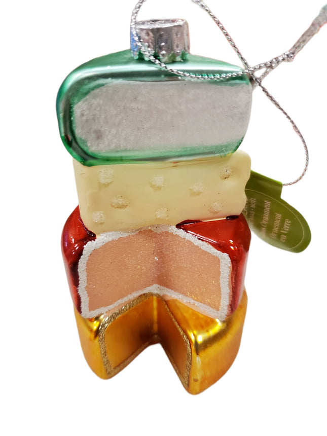 Ashland Shimmering Slices Glass Christmas Ornament