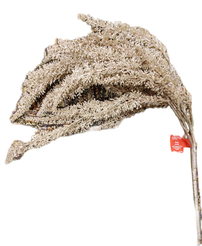 24" Glitter Champagne Amaranth Christmas Pick