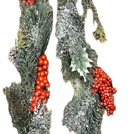 Ashland Deluxe 6ft Garland with Berries & Pinecones