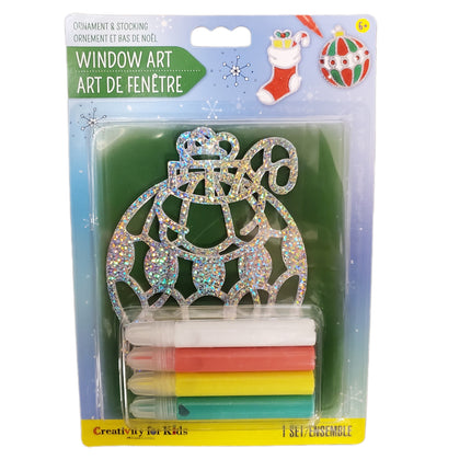 Hanukkah Window Art Kit - Ornament & Stocking Craft