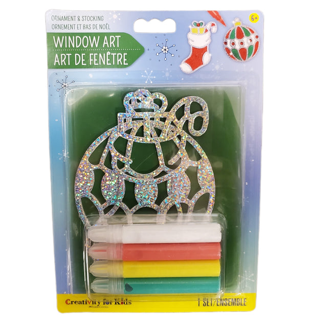 Hanukkah Window Art Kit - Ornament & Stocking Craft