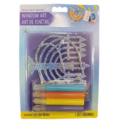 Hanukkah Window Art Kit: Ornaments & Stockings