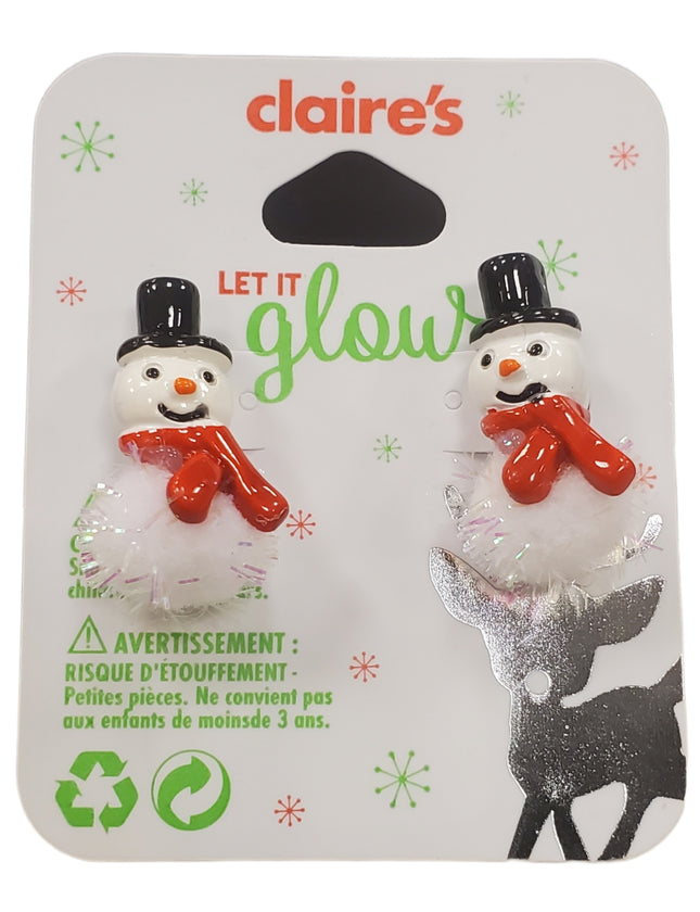 Let It Glow Christmas Earrings by Claire's