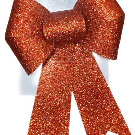 Red Glittered Christmas Bow 9x6 Inch - Celebrate It