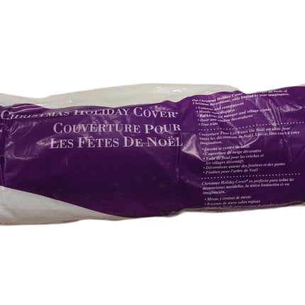 Sparkling Buffalo Snow Christmas Roll 36"x8ft
