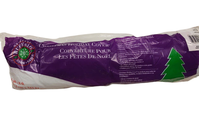 Sparkling Buffalo Snow Christmas Roll 36"x8ft