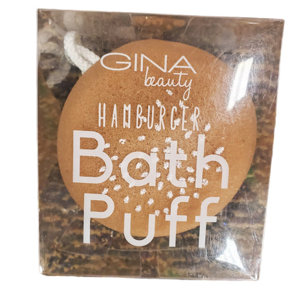 Hamburger Bath Puff by Gina Beauty 3.5"x4.5"