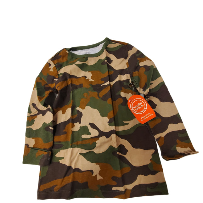 Boys Camo Long Sleeve T-Shirt, Wonder Nation, L