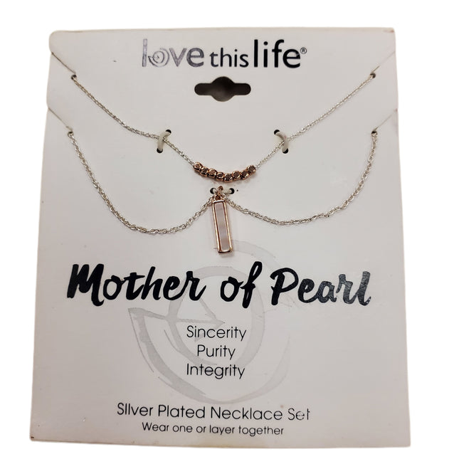 LOVE THIS LIFE MOTHER OF PEARL 2-pc