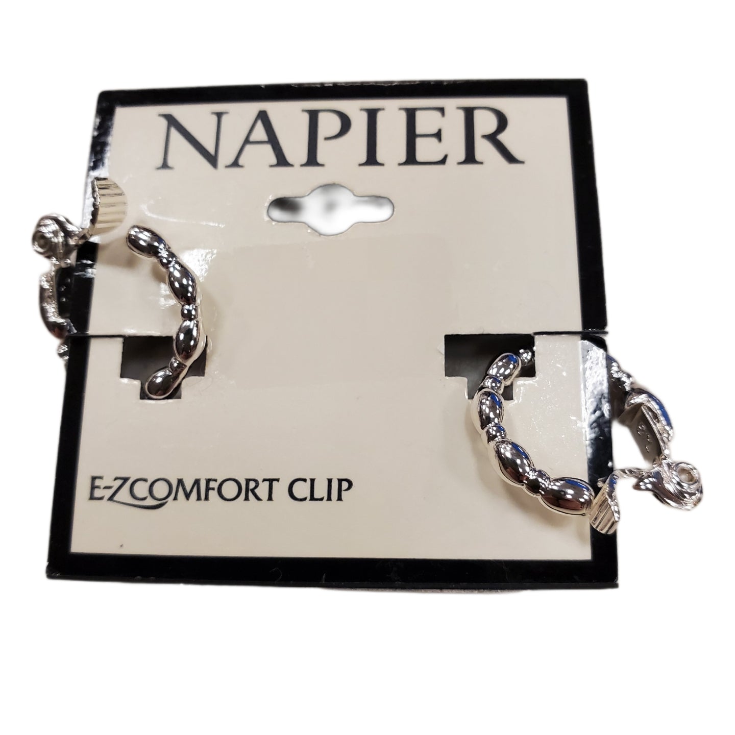 NAPIER EARRINGS SILVER COLORED