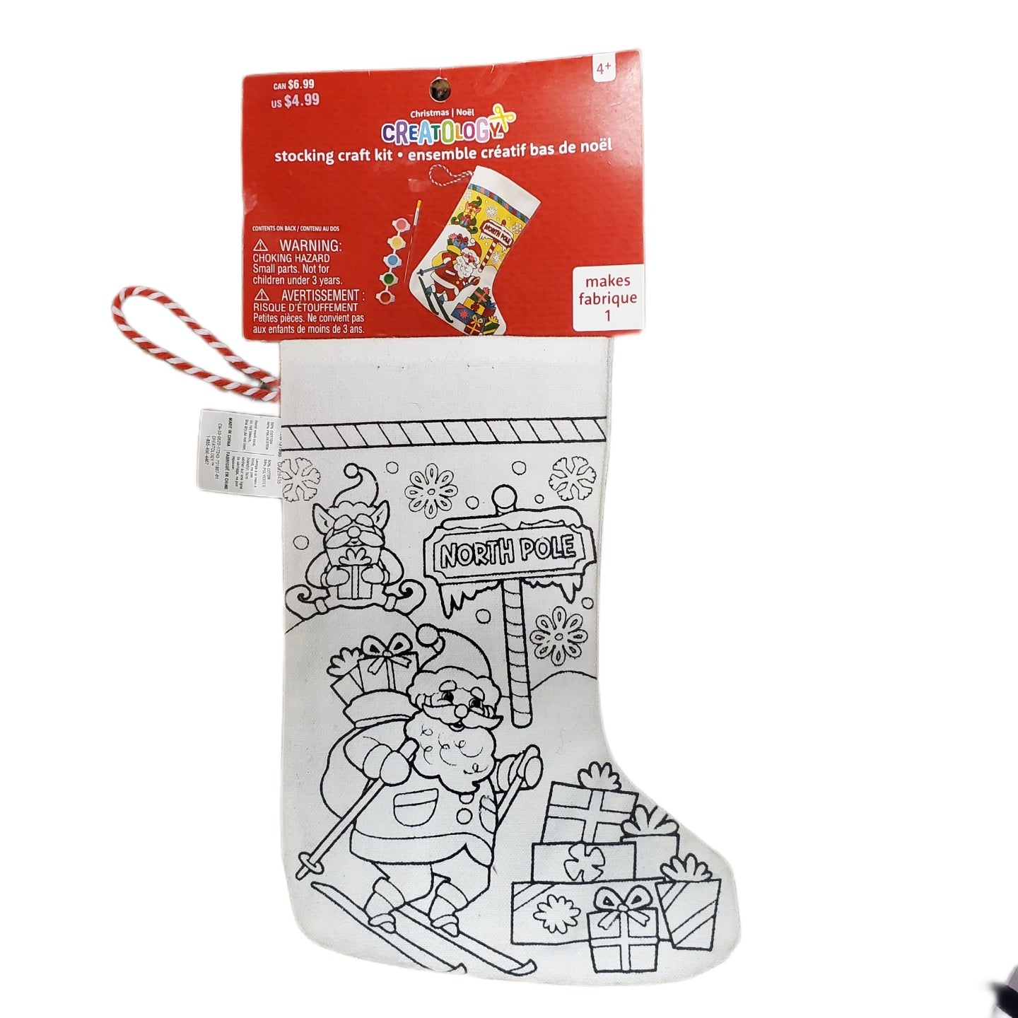 CREATOLOGY STOCKING CRAFT KIT CHRISTMAS