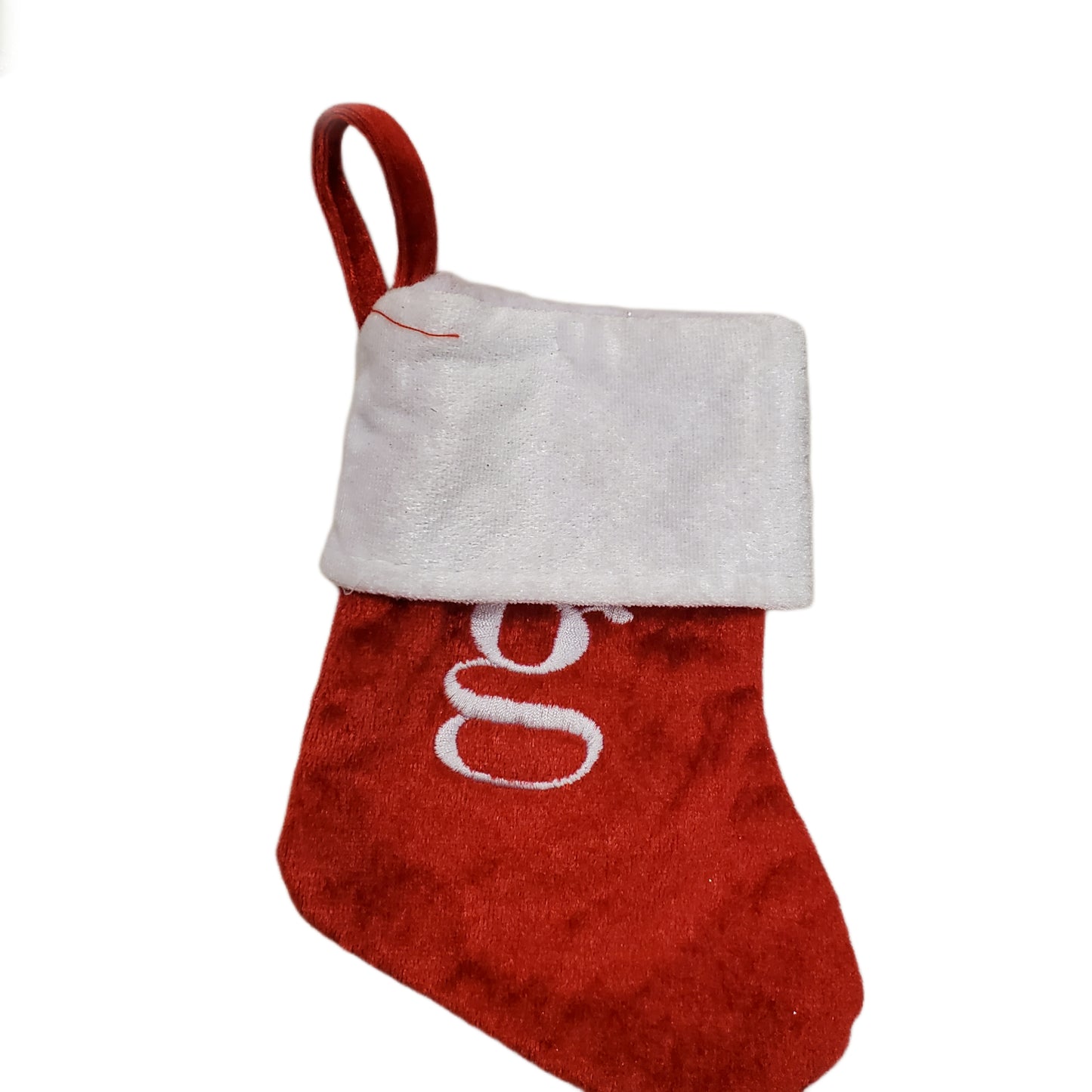 MERRY BRITE MINI MONOGRAMED STOCKING CHRISTMAS