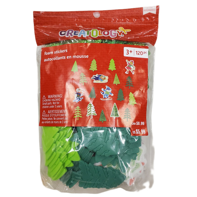 Creatology Christmas Foam Stickers - 120 pcs