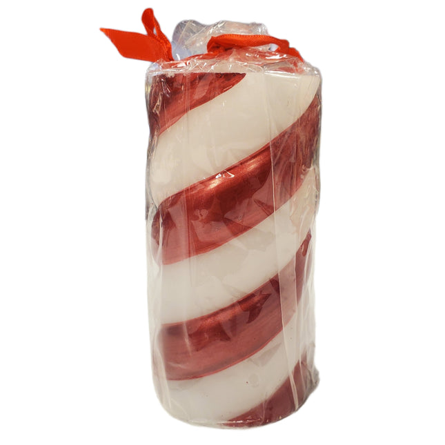 St. Nicholas Candycane Candle 6x3in – Requires 2 AA
