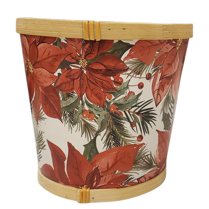 Ashland Poinsettia Basket - Christmas Floral Decor