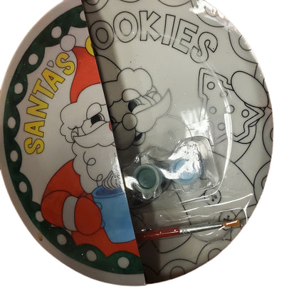 10" Santa Craft Paint Kit Plate