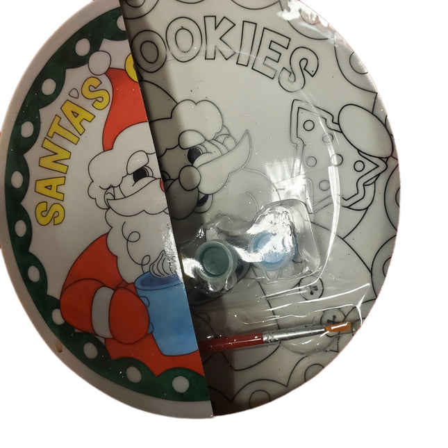 10" Santa Craft Paint Kit Plate