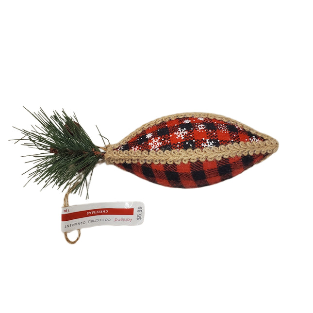 Ashland 8" Plaid Collectable Christmas Ornament