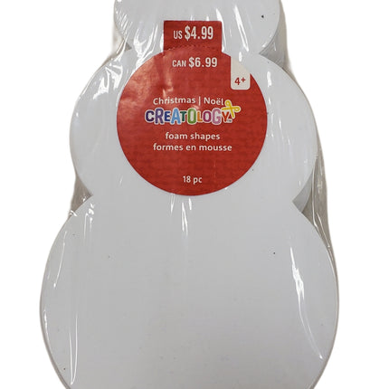 Creatology Christmas Foam Shapes 18-Piece Set 6.5in