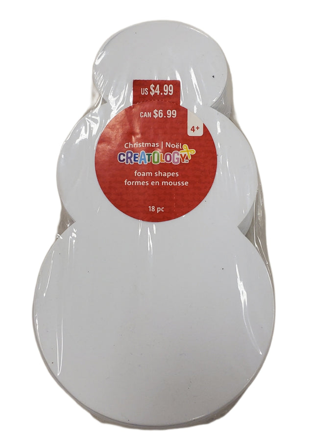 Creatology Christmas Foam Shapes 18-Piece Set 6.5in
