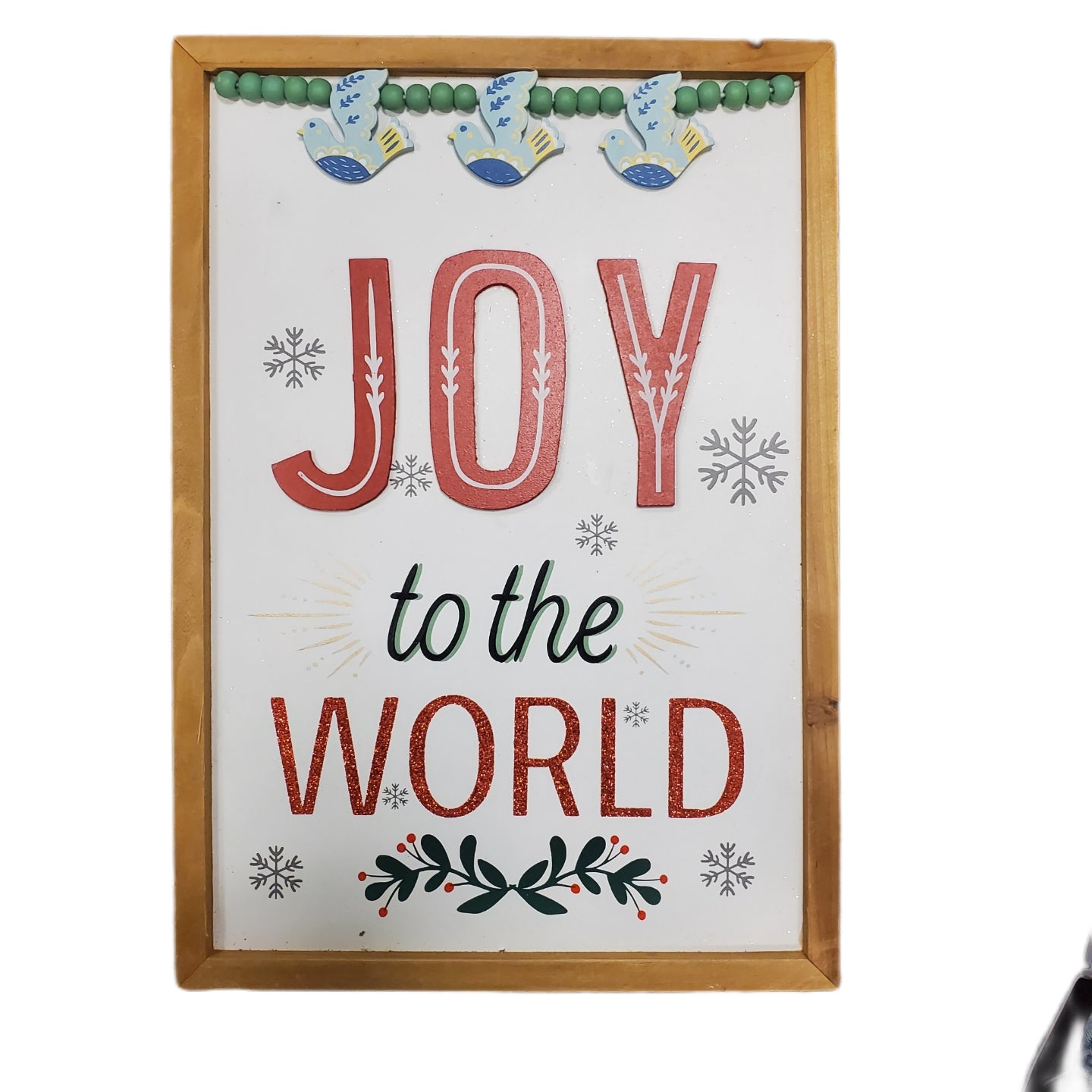 Ashland Wall Decor Christmas Sign  17.5 X 12 X .50 in JOY TO THE WORLD