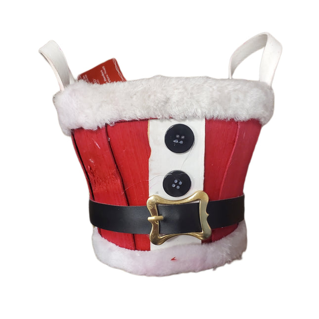 Santa-Themed Christmas Basket 6.5"x5.5"