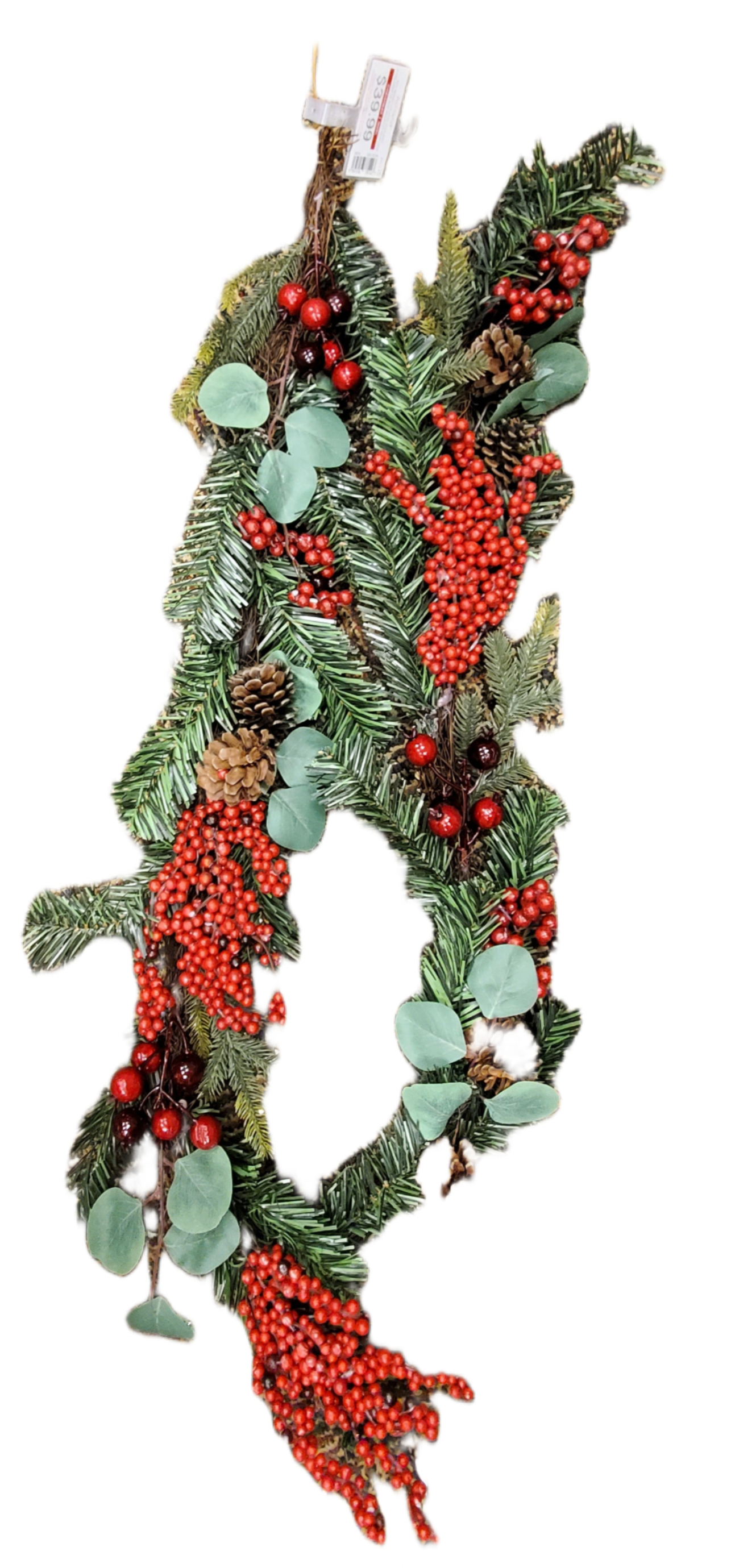 ASHLAND BERRIES BERRIES BERRIES PINECONE CHRISTMAS GARLAND 6ft