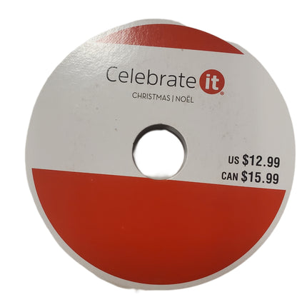 Silver Craft Ribbon 3/8" x 30ft - Celebrate It