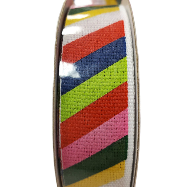 Christmas Stripe Ribbon 7/8" x 24 ft - Celebrate It