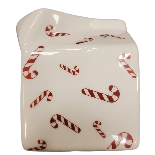 Peppermint Lane Christmas Candy Cane Holder 4x4x3