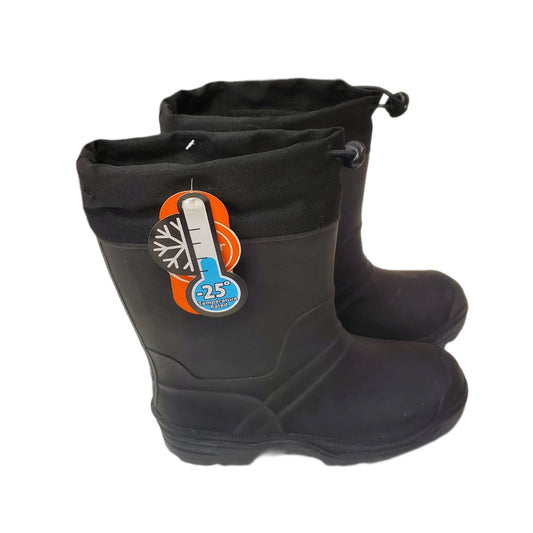 YOUTH COLD WEATHER RUBBER BOOTS WITH LINING TEMP RATING -25F (SIZE 1) WONDER NATION